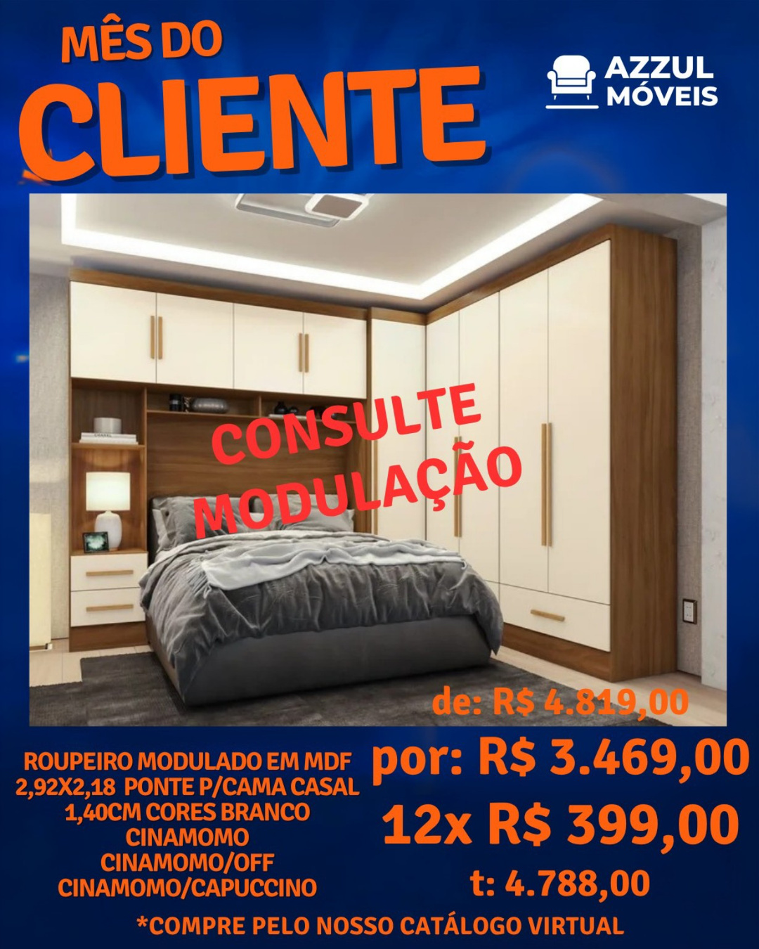 Roupeiro Modulado  Mdf