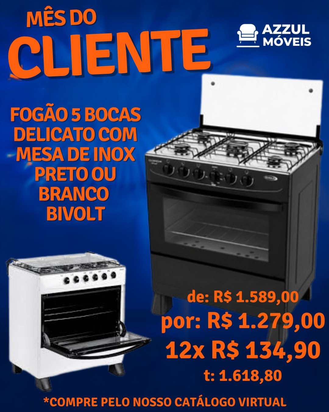 Fogao 5 Bocas