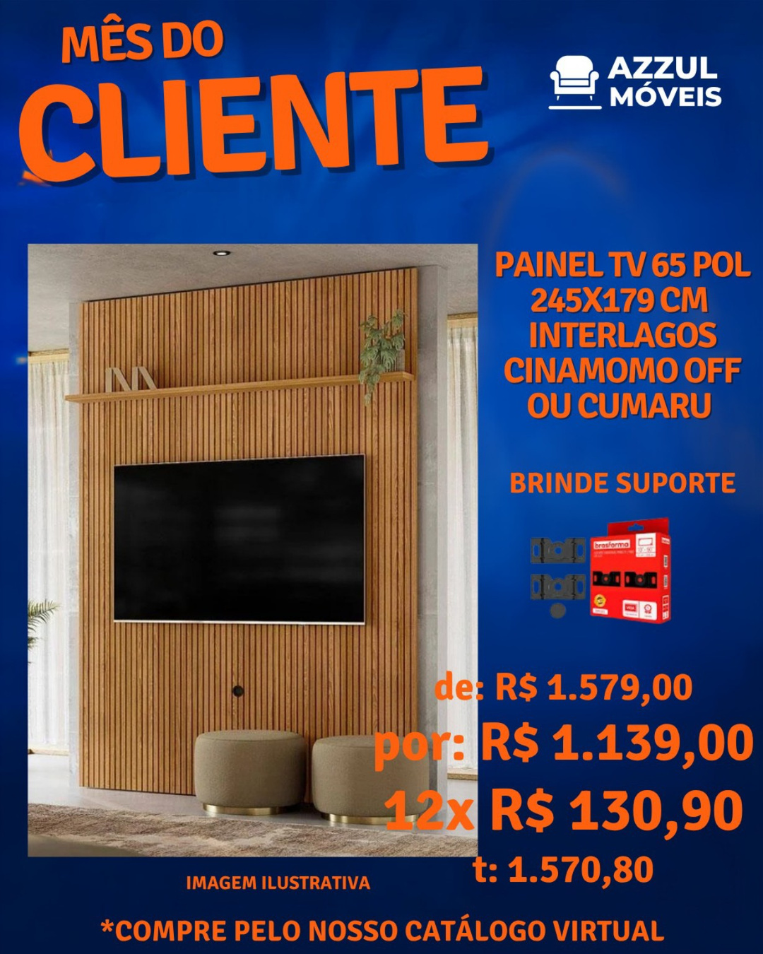 Painel  Tv 65 Pol